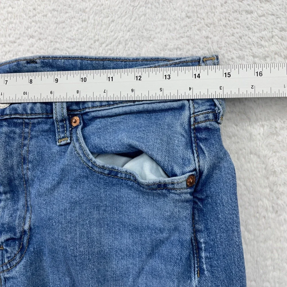 Levi's 511‎ Slim Fit Premium Distressed Ripped Jeans Men's Denim Blue 30x32